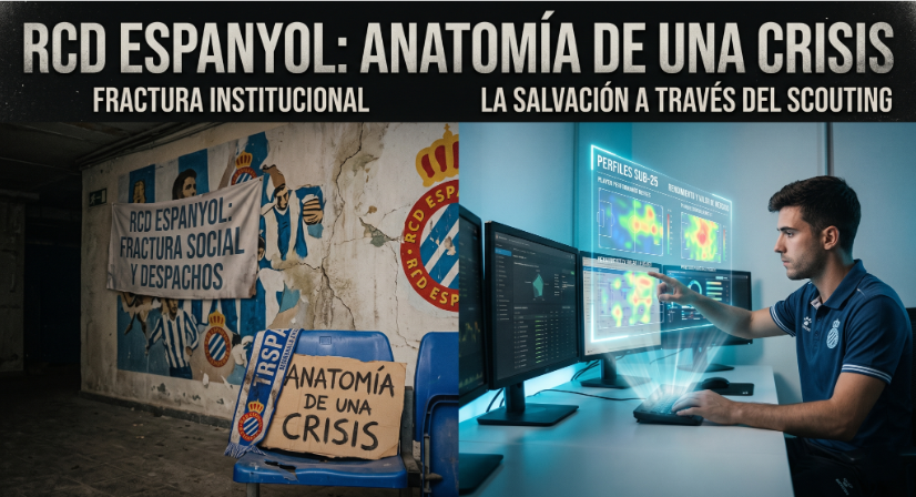 RCD Espanyol 2026: Anatomía de una crisis y el plan de rescate mediante el scouting Sub-25