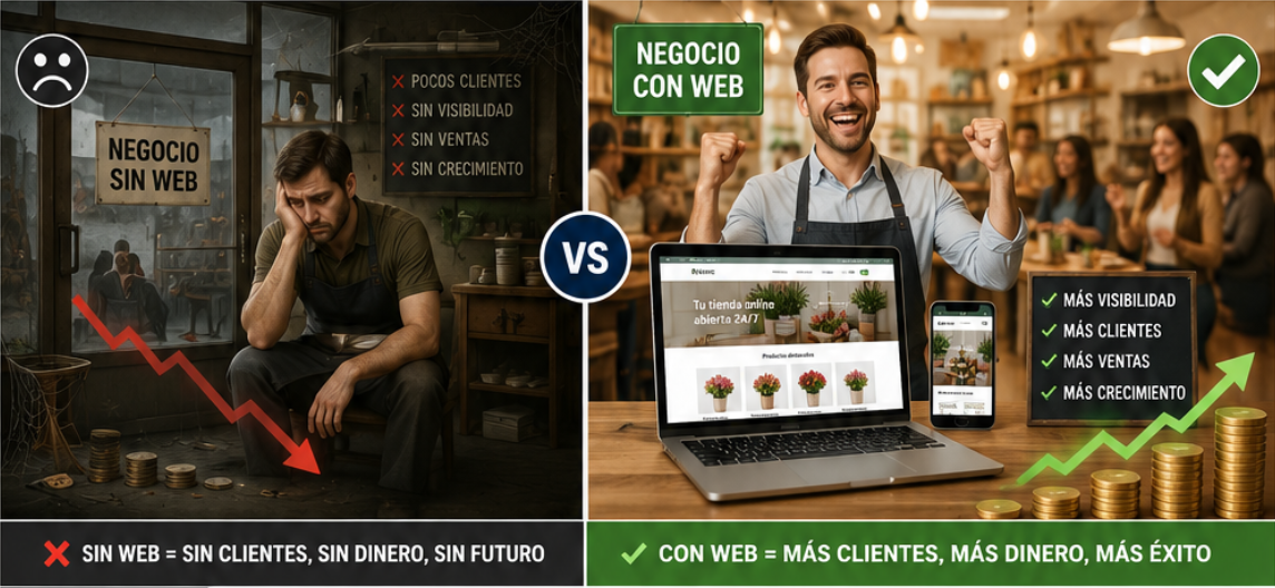 🚀 Tu negocio puede disparar sus resultados con una página web optimizada